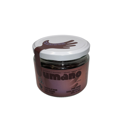 Chocolat noir - Pure Origine 65 % à 75 %  pot 125g - biologique / équitable
