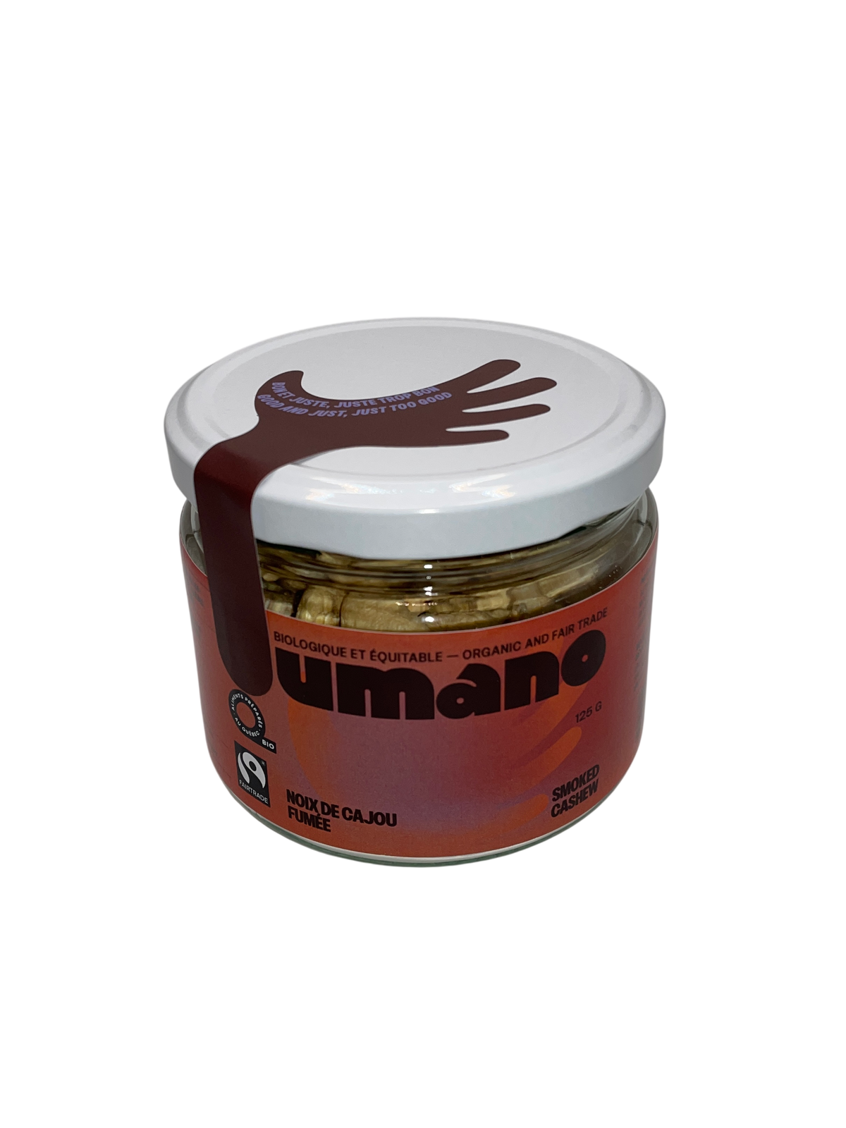Noix de cajou fumée pot 125g - biologique / équitable